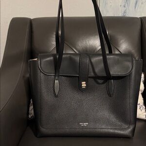 Kate Spade Black Pebbled Leather Shoulder Bag